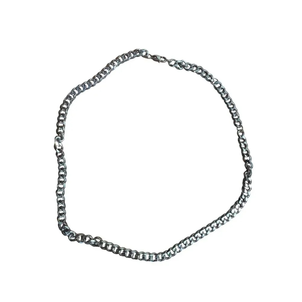 Viragil Men's Stainless Steel Cuban Chain Necklace for Little Brother W/ Box New